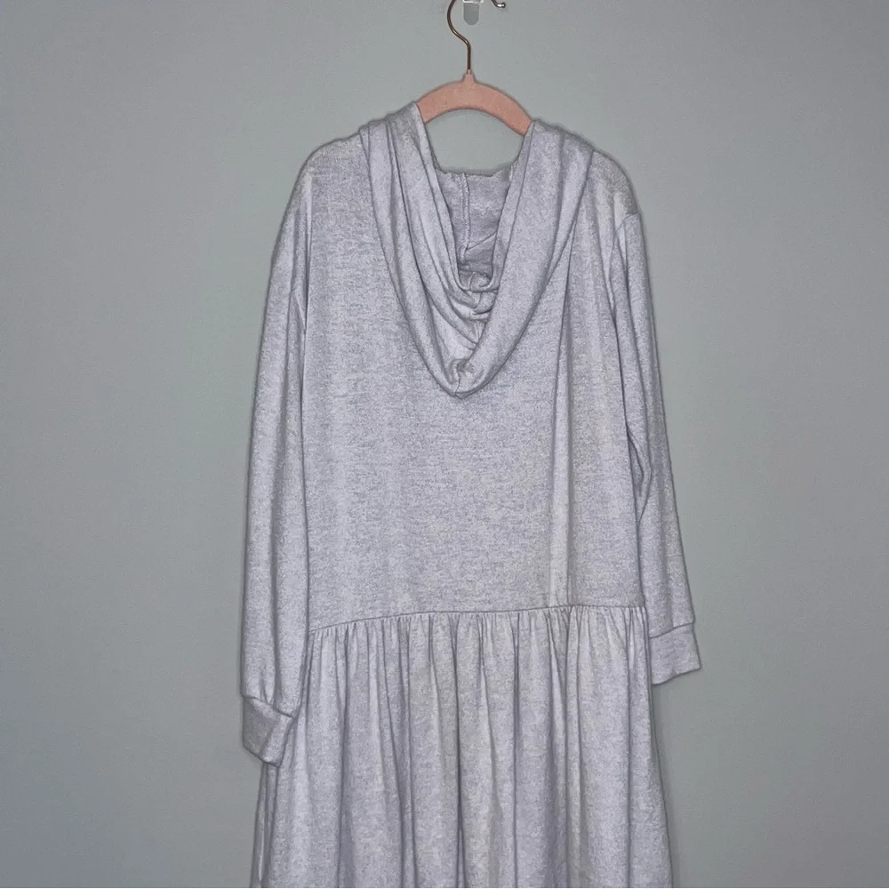 Gymboree Light Gray Hoodie Dress for Kids Youth M